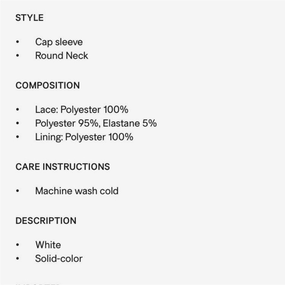 H&M White Dress with Lace Insets - Picture 6 of 14